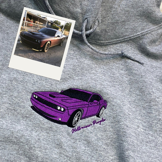 Sports Car Custom Hoodies - Performance Vehicle Embroidered Sweatshirts - Car Guy Gift