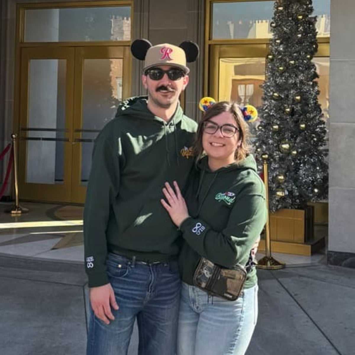 To Infinity And Beyond Custom Embroidered Matching Hoodies For Couples