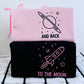 To The Moon and Back Custom Embroidered Matching Hoodies For Couples