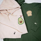 Custom Avocado Toast Matching Embroidered Hoodies for Couples