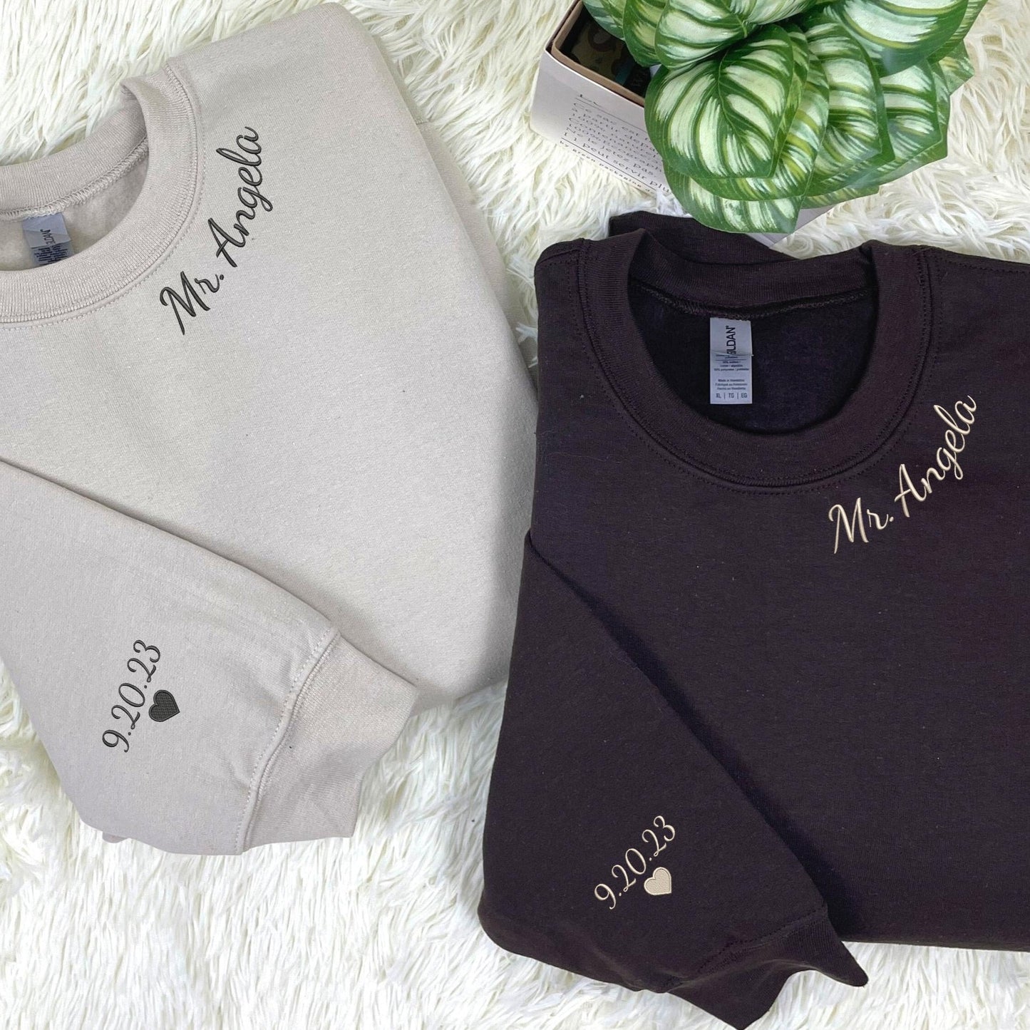 Personalized Unique Bridal Shower Gift for Coworker with Future MRS Sweatshirt Embroidered