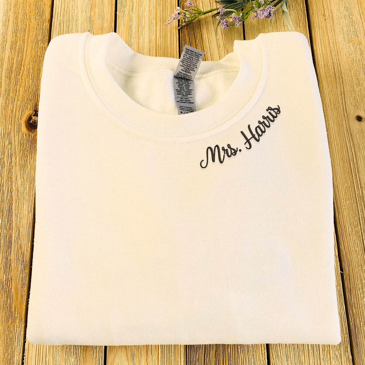 Personalized Unique Bridal Shower Gifts for Your Best Friend with Future MRS Sweatshirt Embroidered