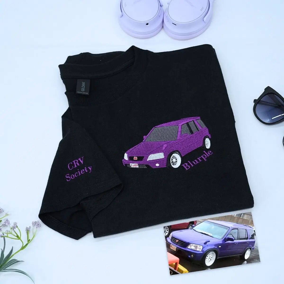 Custom Embroidered Car Sweatshirt or Hoodie, Anniversary Gifts for Car Boyfriend