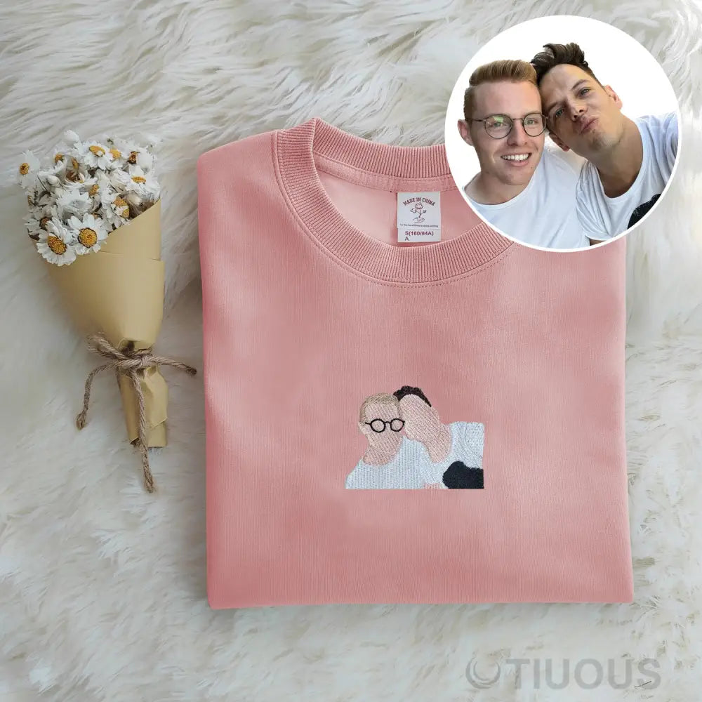 Custom embroidered hoodie among friends, great gift for friends