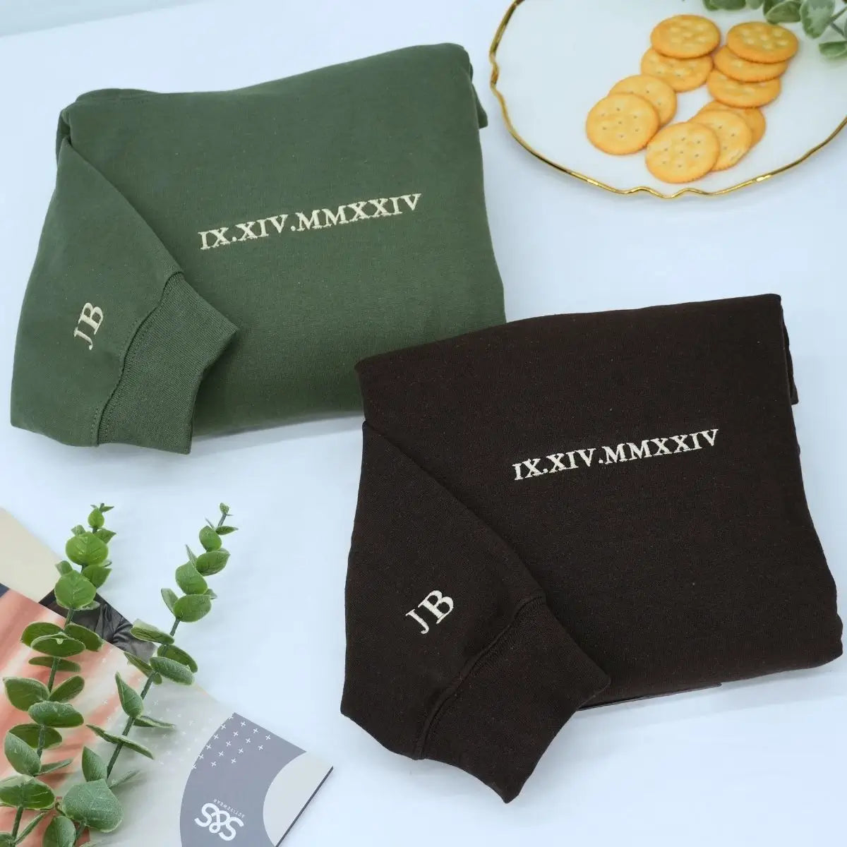 Honeymoon Sweatshirt or Hoodie, Custom Embroidered Anniversary Gifts For Couples