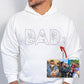 💖Personalized Embroidered Portrait Sweatshirt - Unique Gift for Dad - Custom Father and Son Hoodie, Couple Portrait