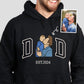 Custom Portrait from Photo Sweatshirt Embroidered Dad Hoodie