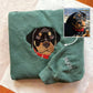 Custom Pet Portrait Embroidered Sweatshirt, Hoodie, Custom Pet Picture