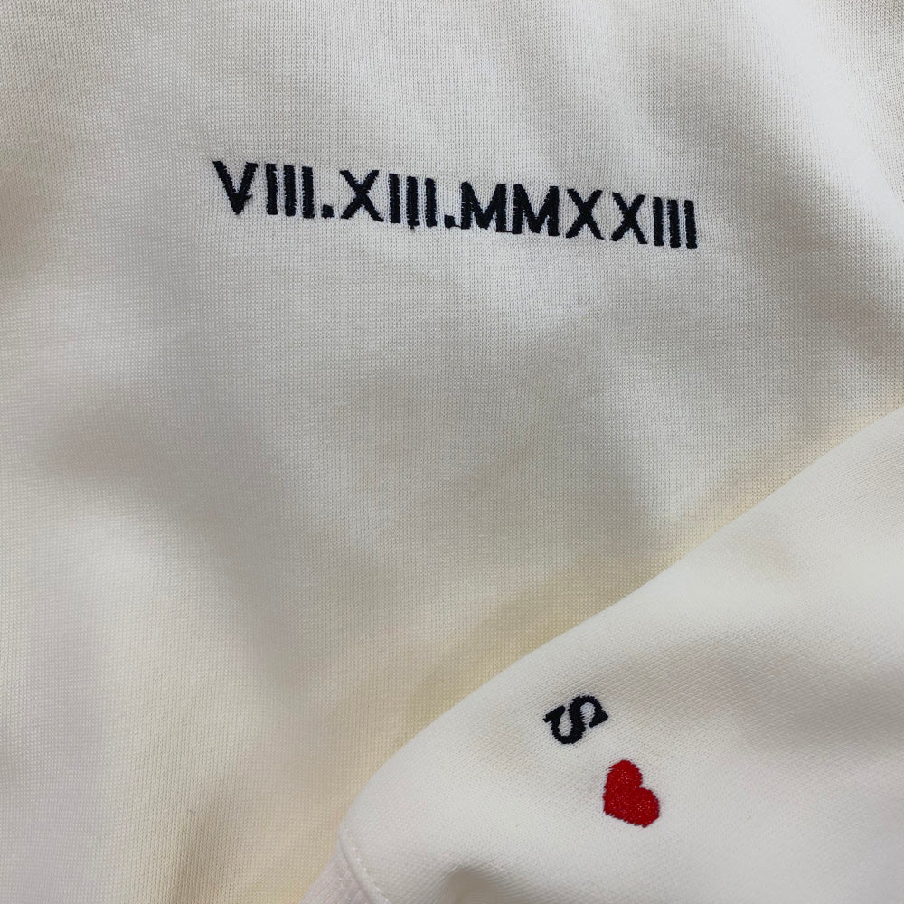 Personalized Roman Numeral Embroidered Sweatshirt